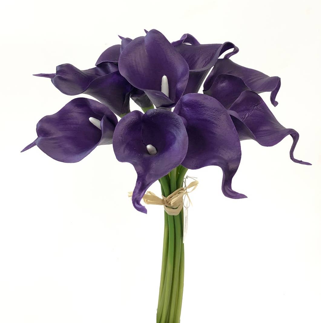 Real Touch Small Bloom Calla Lily-shades of purple