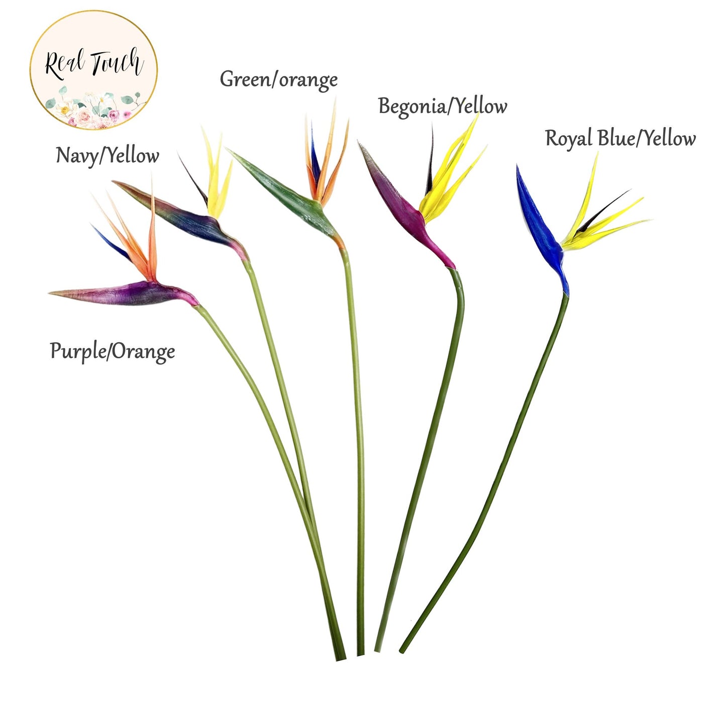20" Real Touch Bird of Paradise Flower