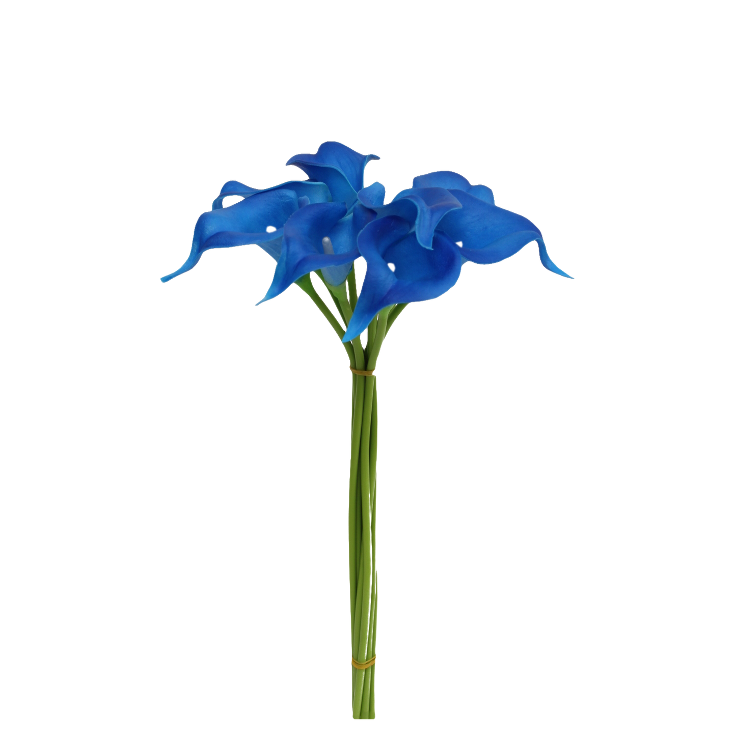 Pack of 10-Lifelike Real Touch Calla lily-Blue Collection
