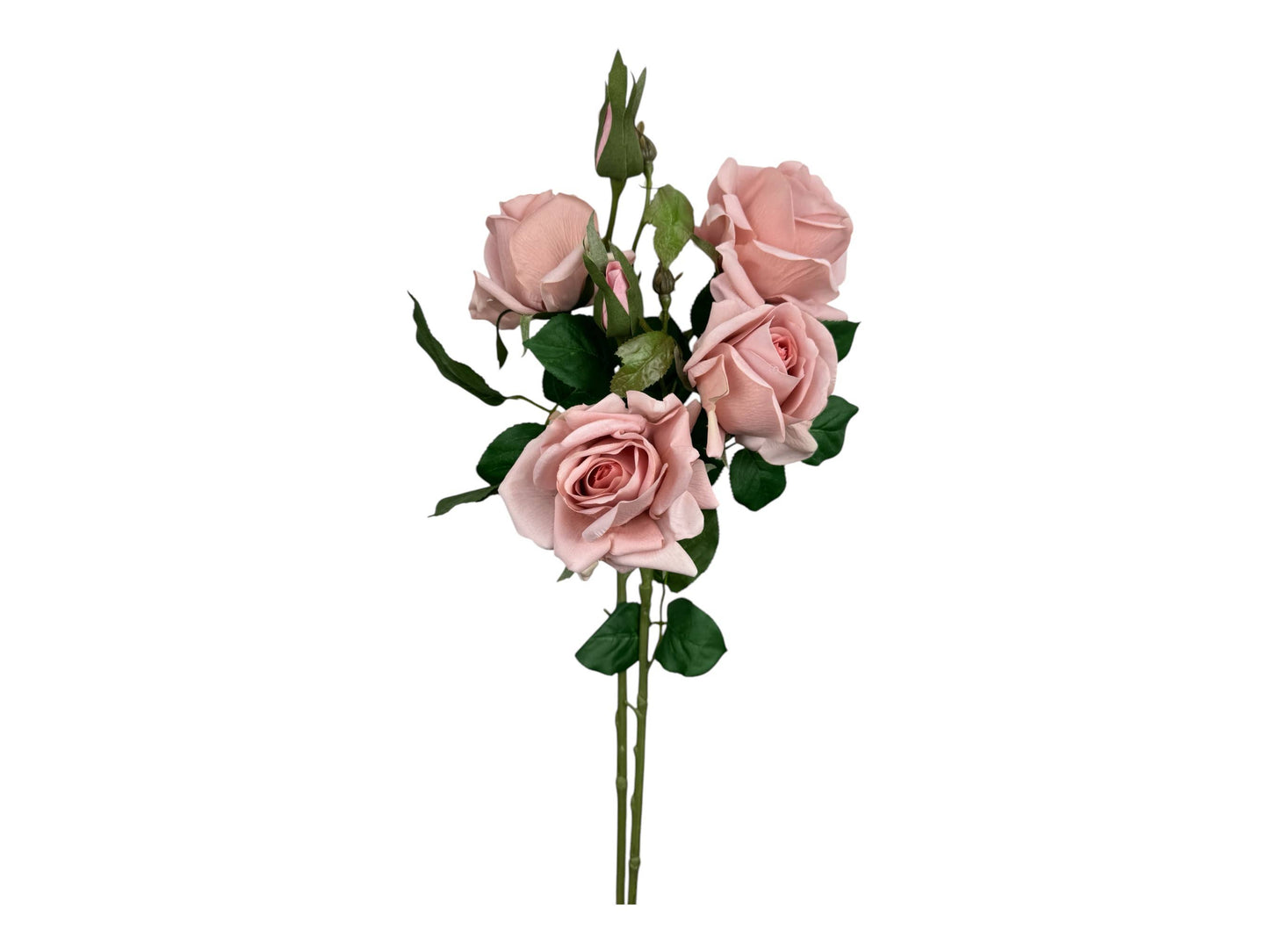 28.75"-Ultra Realistic-Real Touch Rose Stem with 6 Flowers