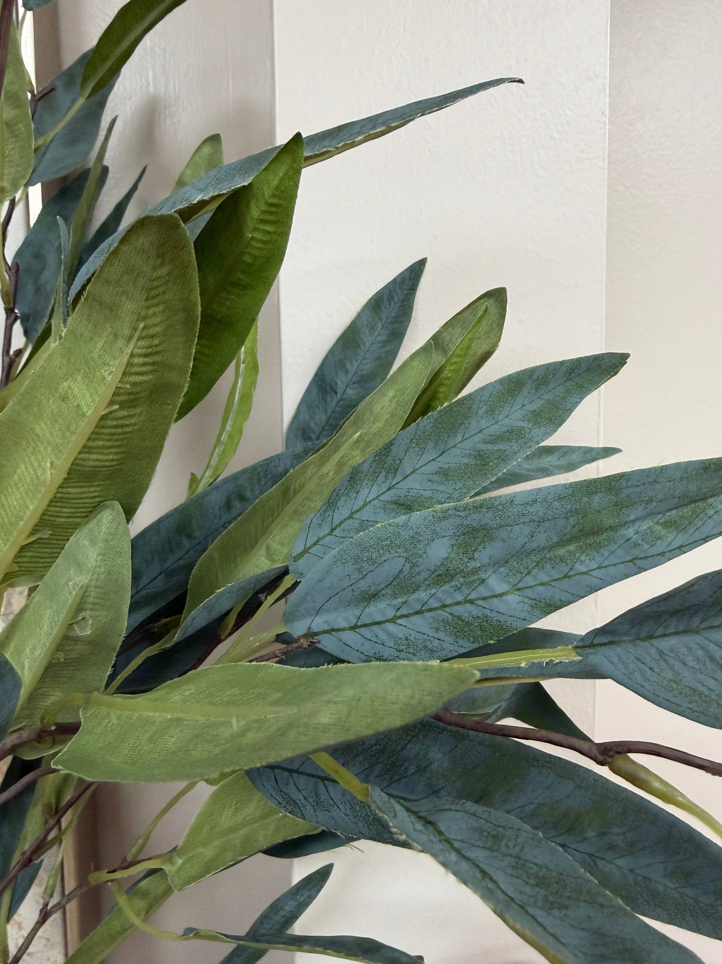 40"Artificial Eucalyptus stem-Polyester fabric made