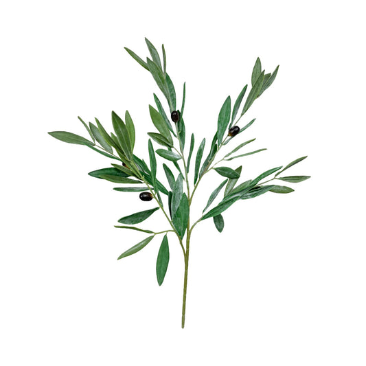 Quality Soft Touch 20" Olive Branch-Frosty White Green