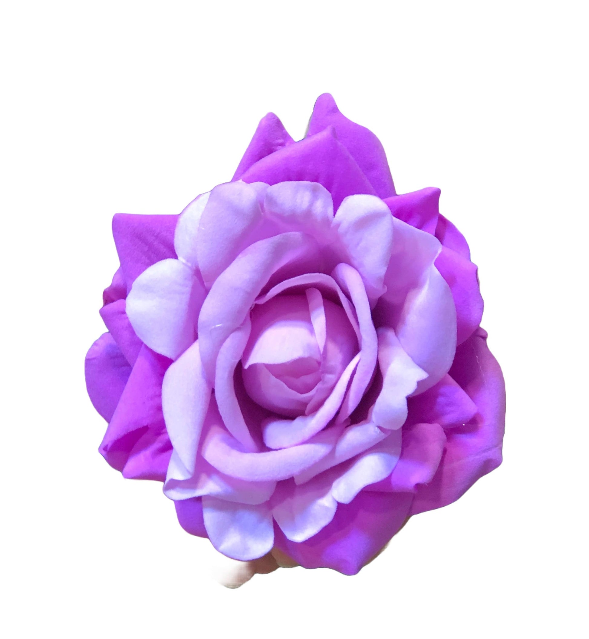 32"-Large Bloom Artificial Silk Rose Stem-2 Flowers 1 Bud