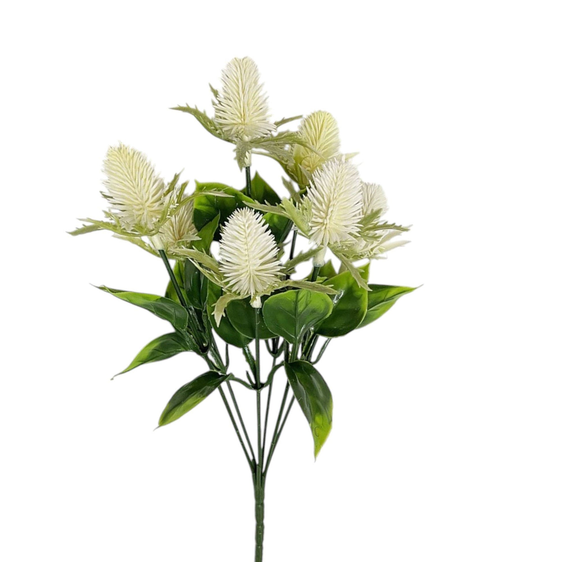 Artificial Small Thistle - UV-Resistant Centerpiece Accent