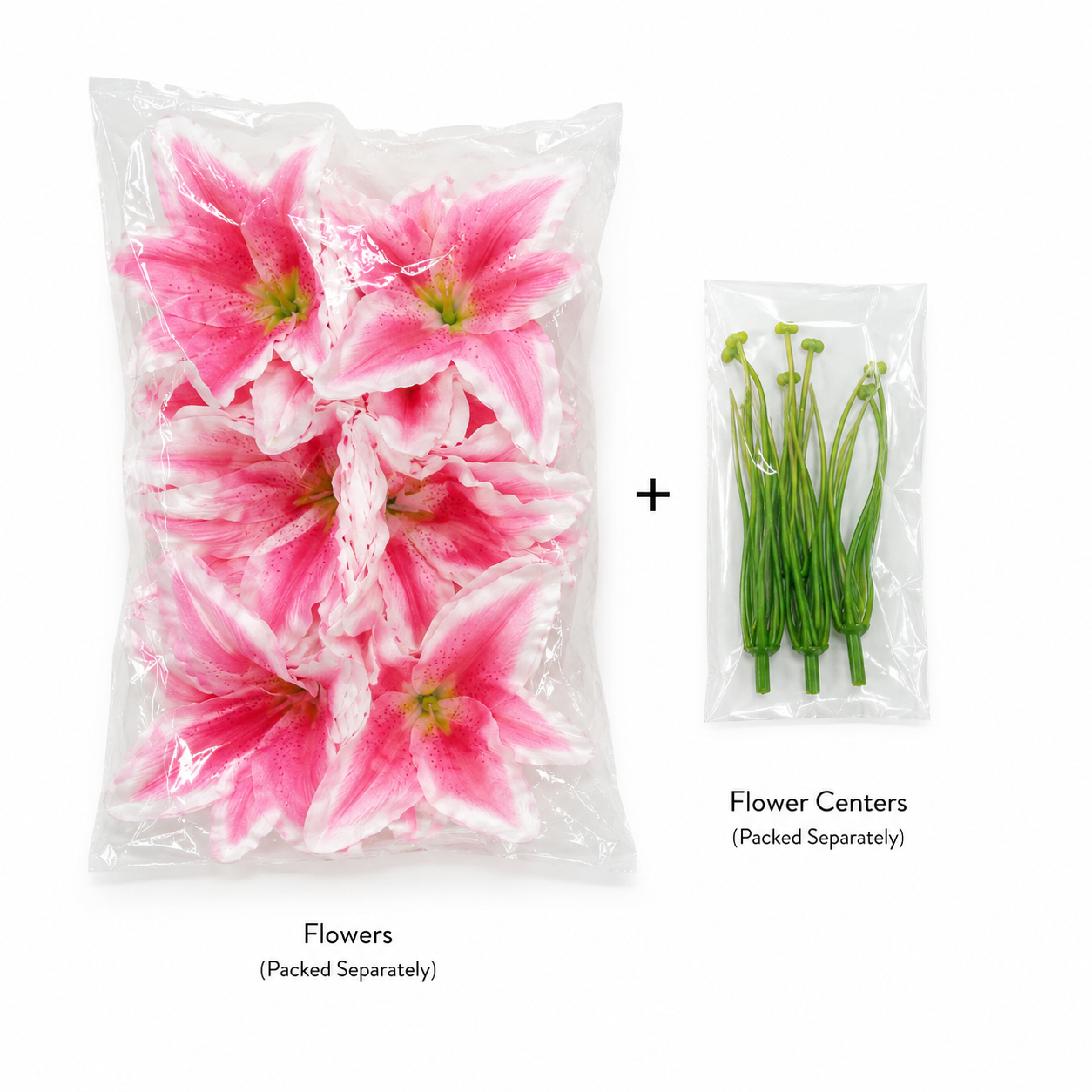 Final Stock-6"Bloom Artificial Polyester Lily Flower Head