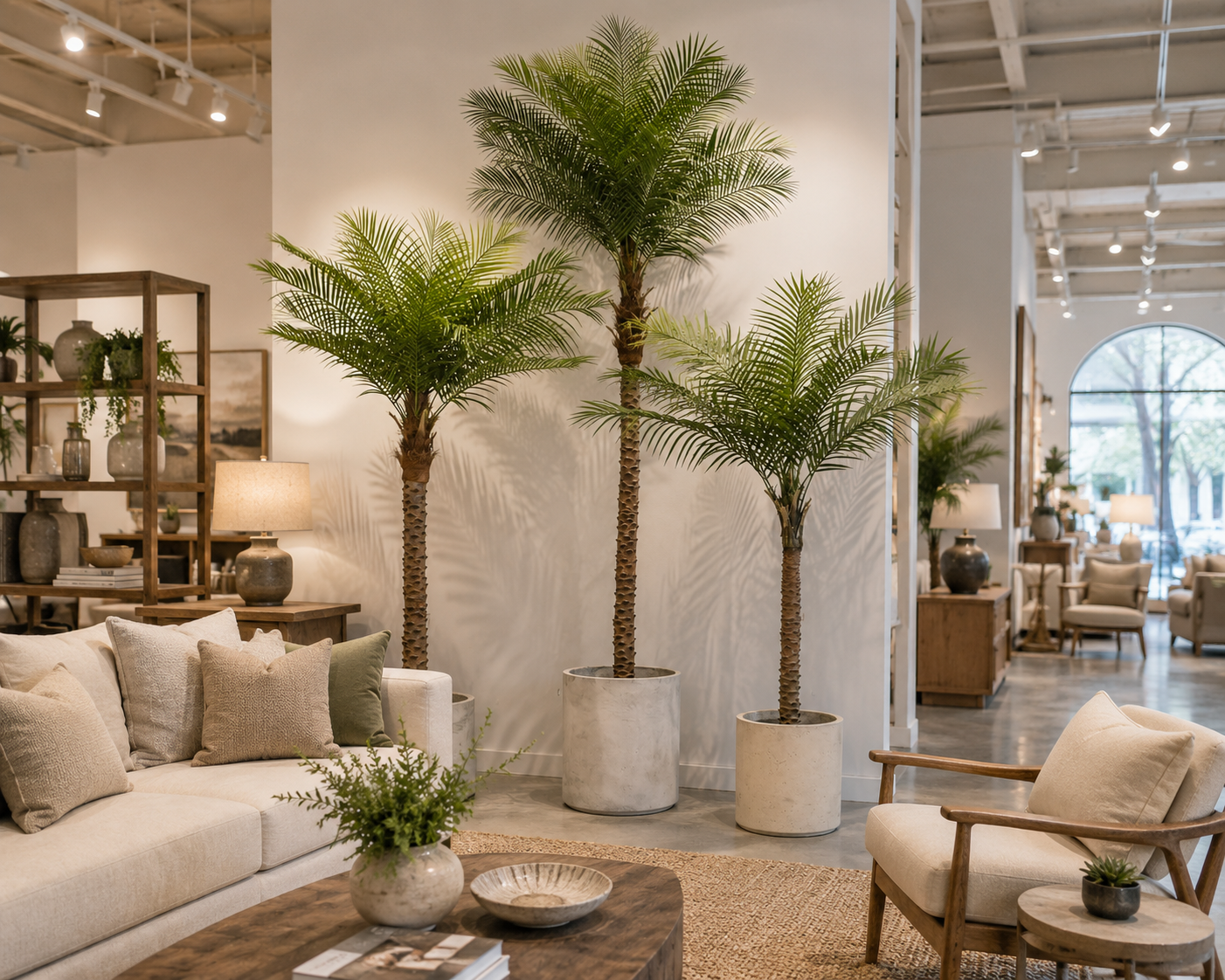 10-12FT-Premium Artificial Coconut Palm Tree, Real Fiber