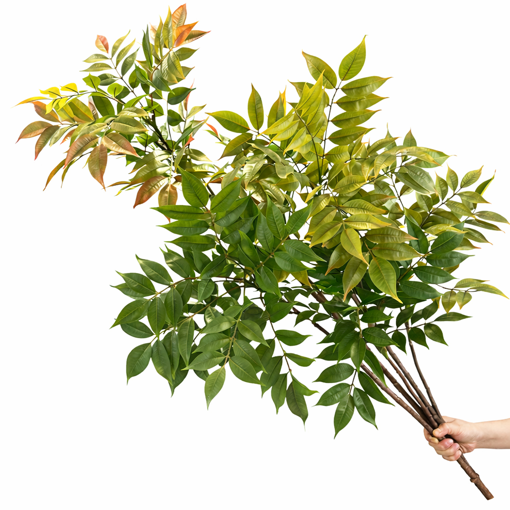 Luxe Wisteria Foliage Branch — 43” Designer Greenery Stem