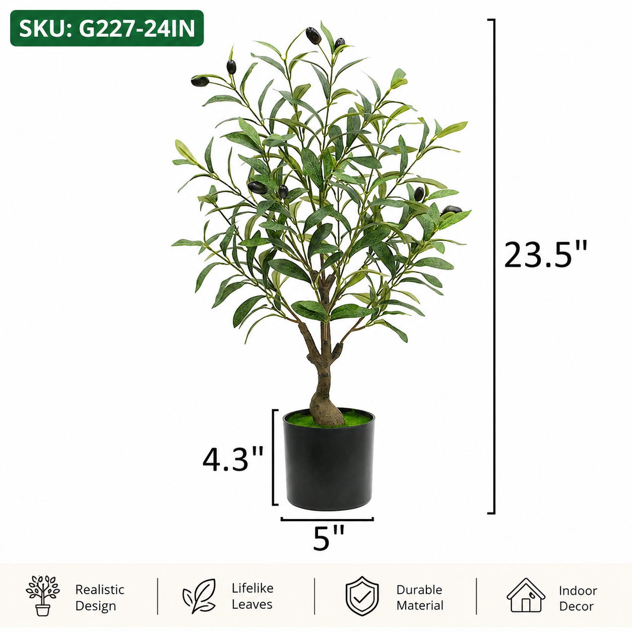 Artificial Realistic Olive Trees-13 sizes