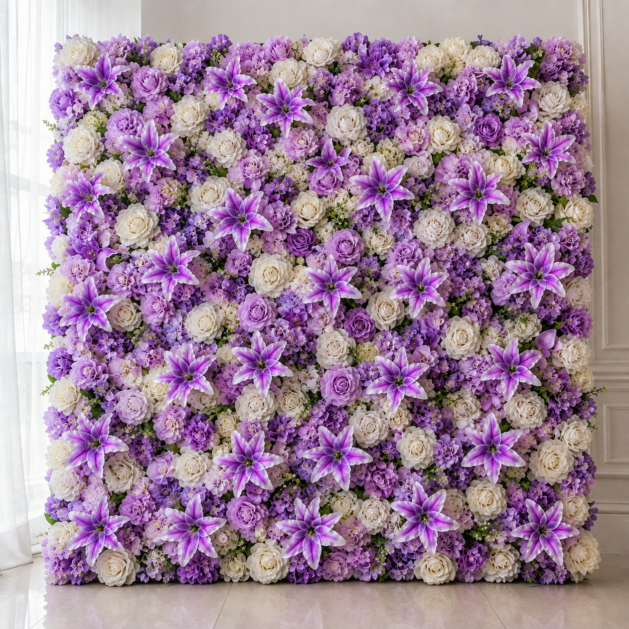 Final Stock-6"Bloom Artificial Polyester Lily Flower Head