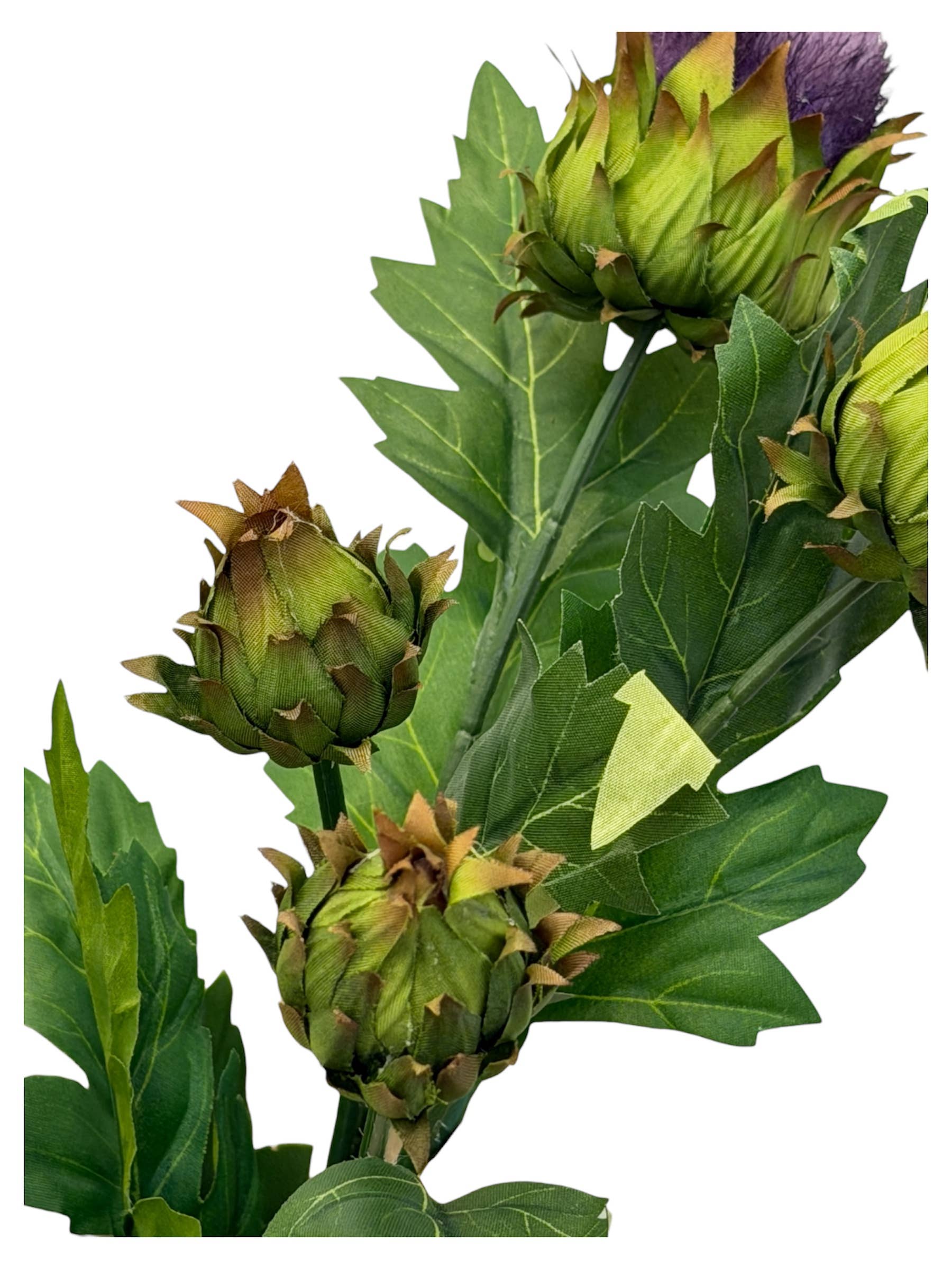 19.5" Artificial Globe Thistle Stem-Light weight-2 buds