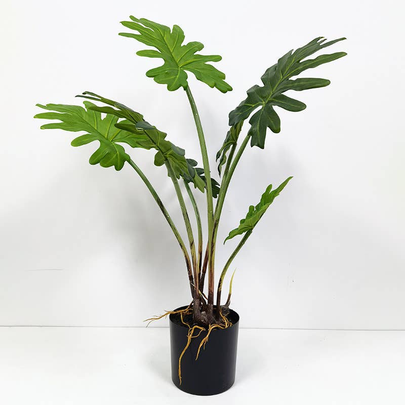 28"High Real touch Artificial Split Leaf Philodendron Plant