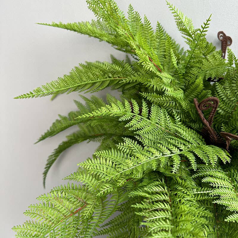 20"Soft Plastic Artificial Fern Bush-15 Sprays