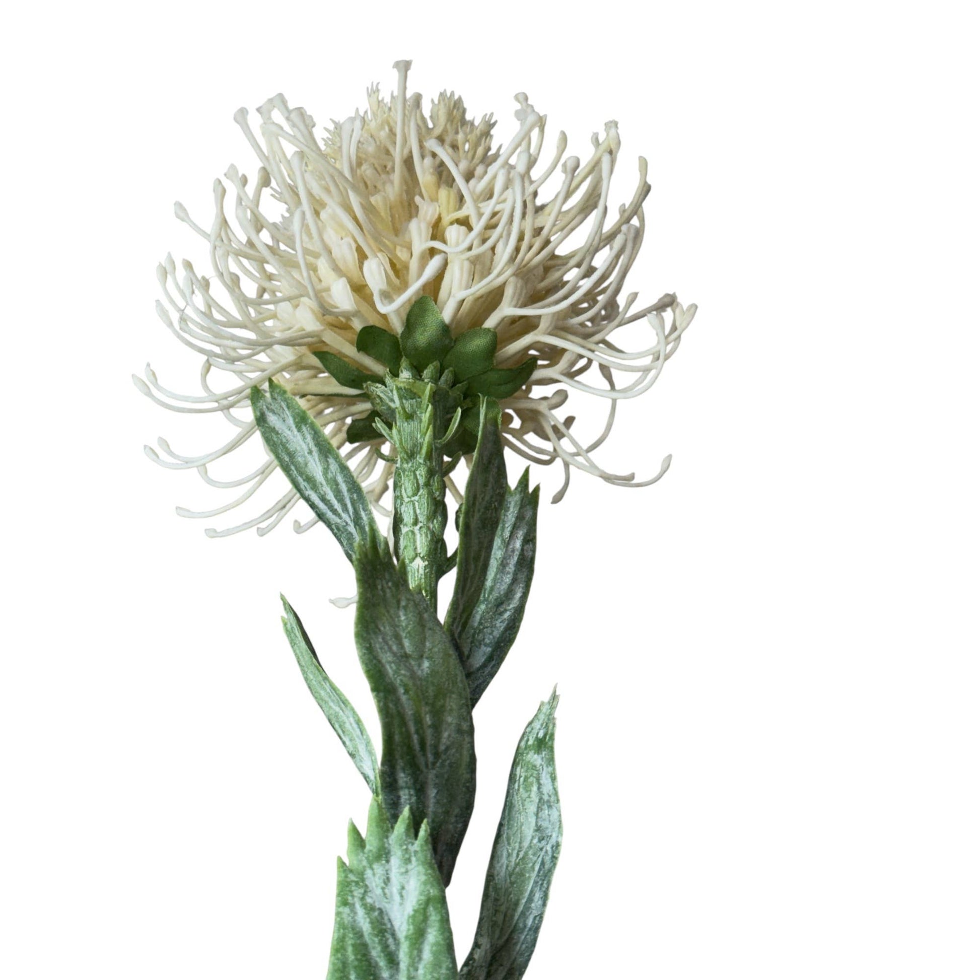 23"Artificial Quality Frosty Soft plastic Pin Cushion Protea