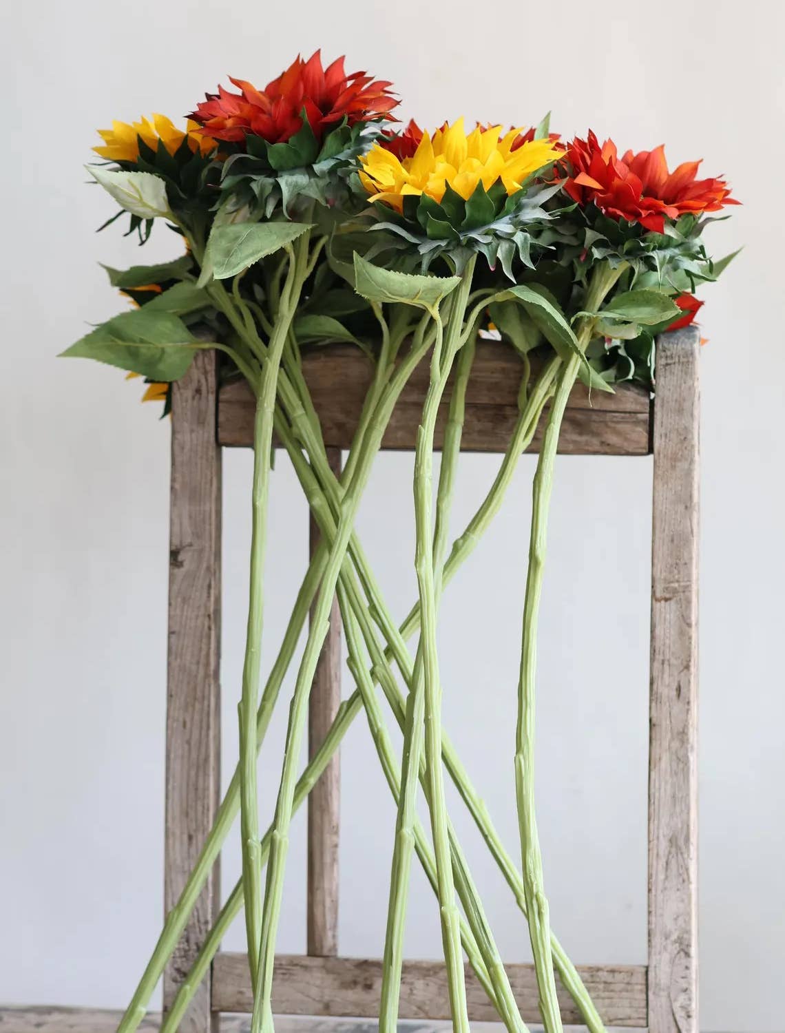 27.5"-Lux Collection-Moisturized Real Touch Sunflower Stem