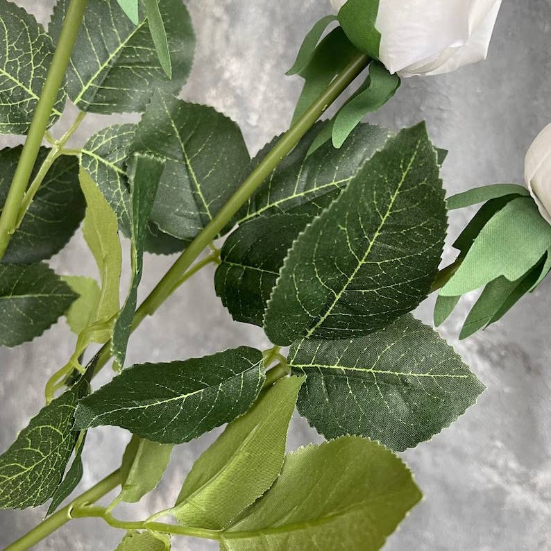 17" Ultra-Realistic Faux Rose Stem-Moisturized Coating