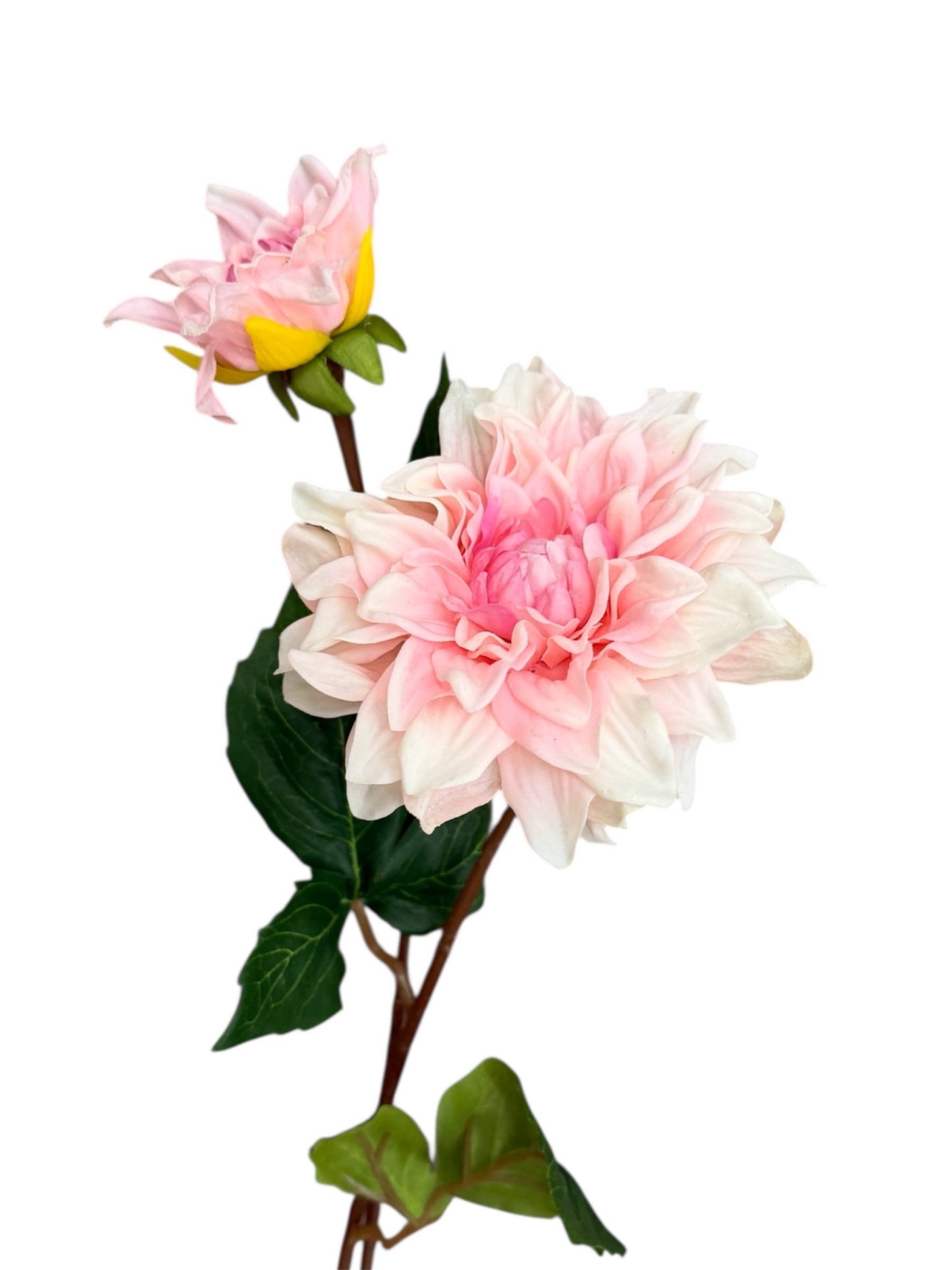 24" Lifelike Real Touch Dahlia -2 flowers