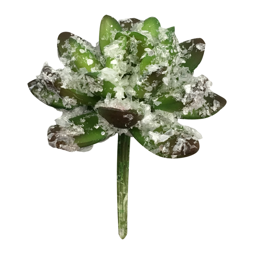 Holiday Edition-18 stem-Snowy Succulent Berry Pinecone Picks