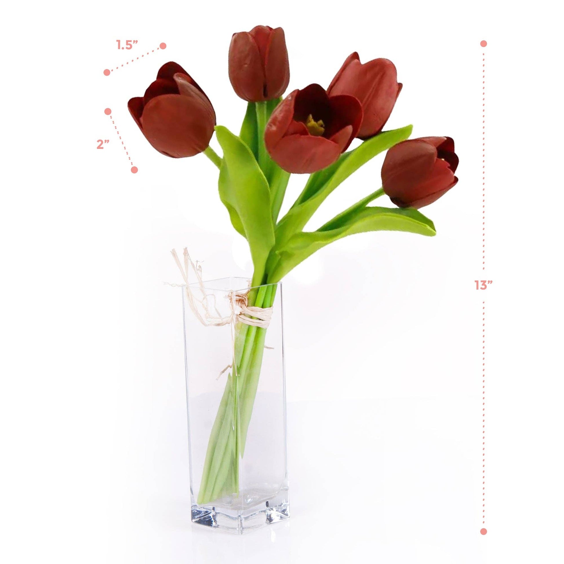 Case Packed Value-10bundles(50 Stems)-Real Touch Faux Tulip