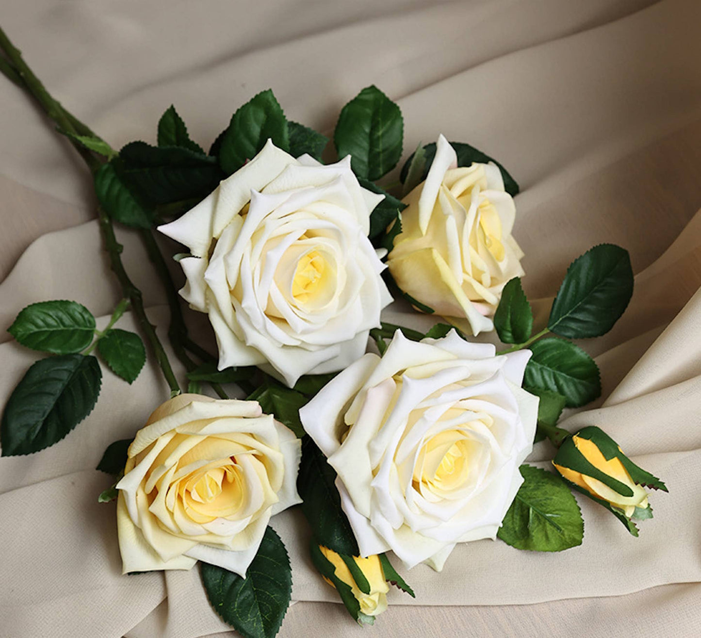 High-End Collection-3-Flower Ultra Realistic Real Touch Rose