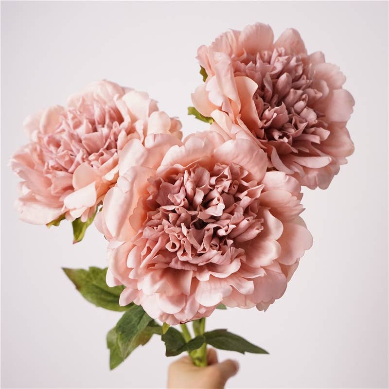 23.5"-Real Touch Moisturized Coating Peony Stem