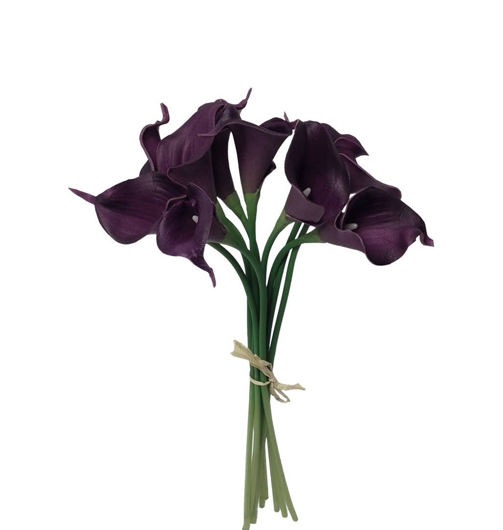 Real Touch Small Bloom Calla Lily-shades of purple