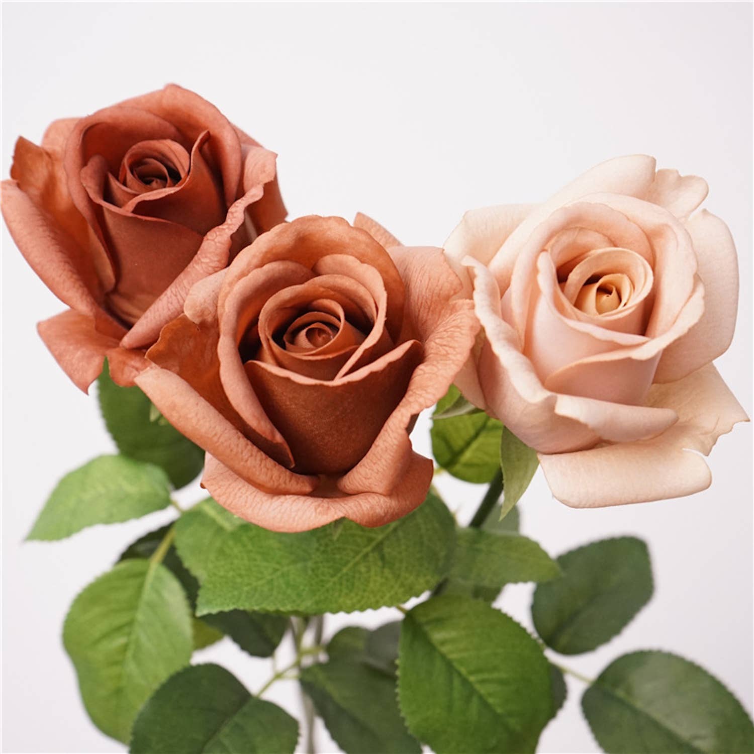 21.5" Ultra Realistic Faux Rose Stem–Moisturizing coating
