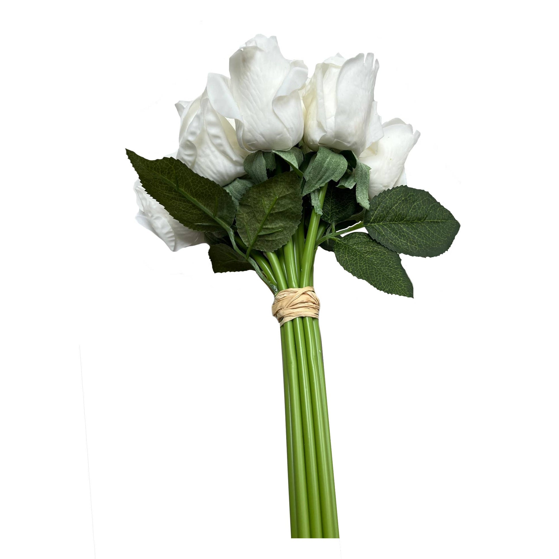 Pack of 7 or 12 stems-Real Touch rosebud bouquet