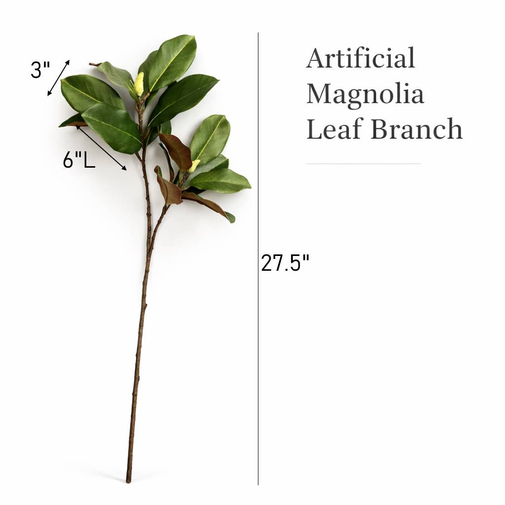 27.5"-Designer’s Pick | Artificial Magnolia Stem 2 Sprays