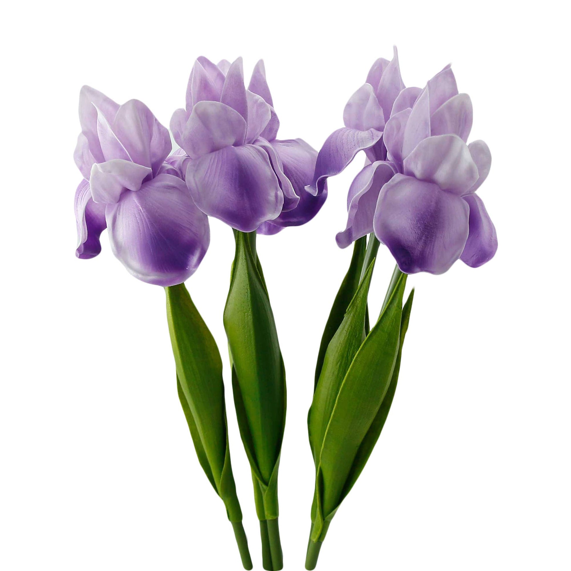18"-Ultra Soft Real Touch Bearded Iris Stem