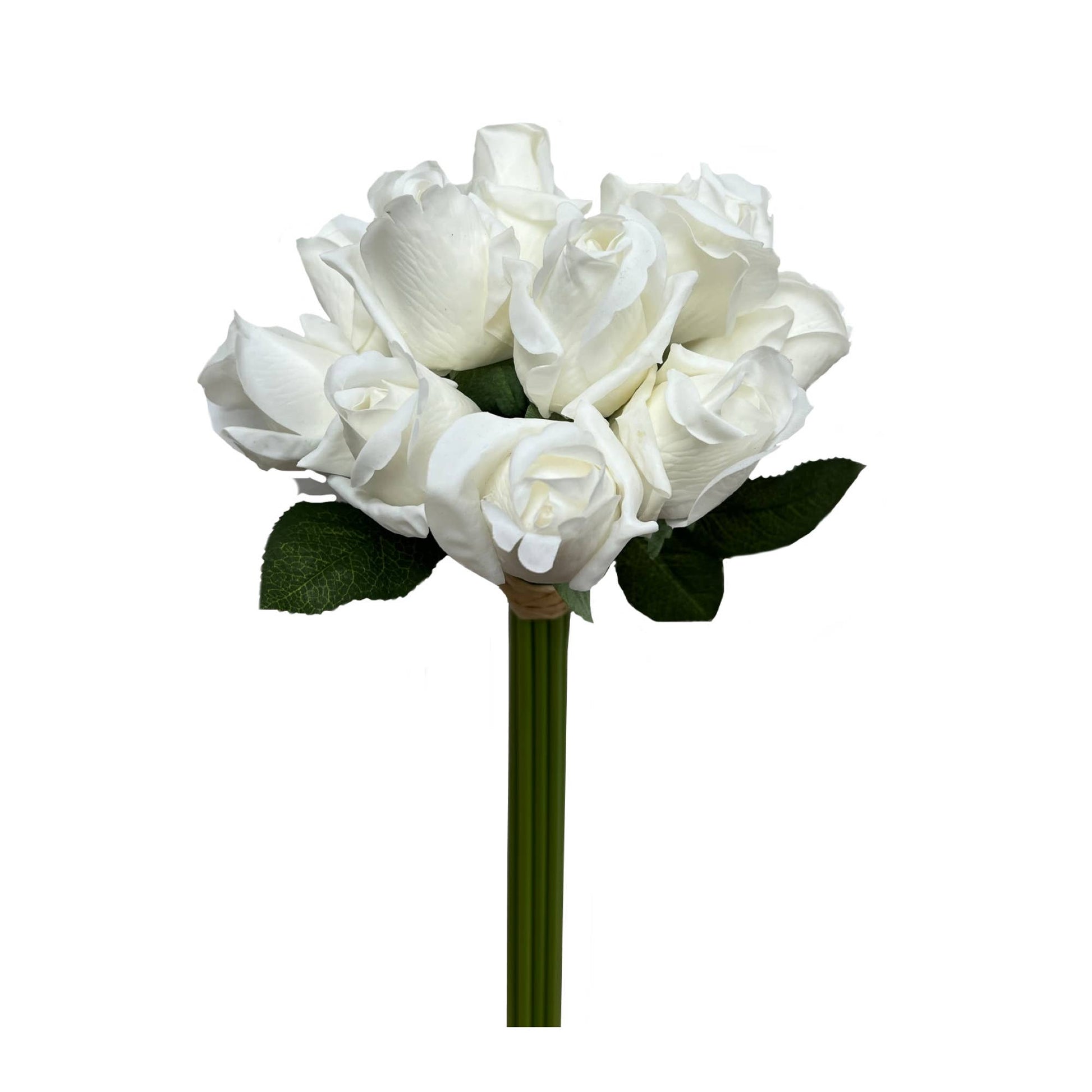 Pack of 7 or 12 stems-Real Touch rosebud bouquet