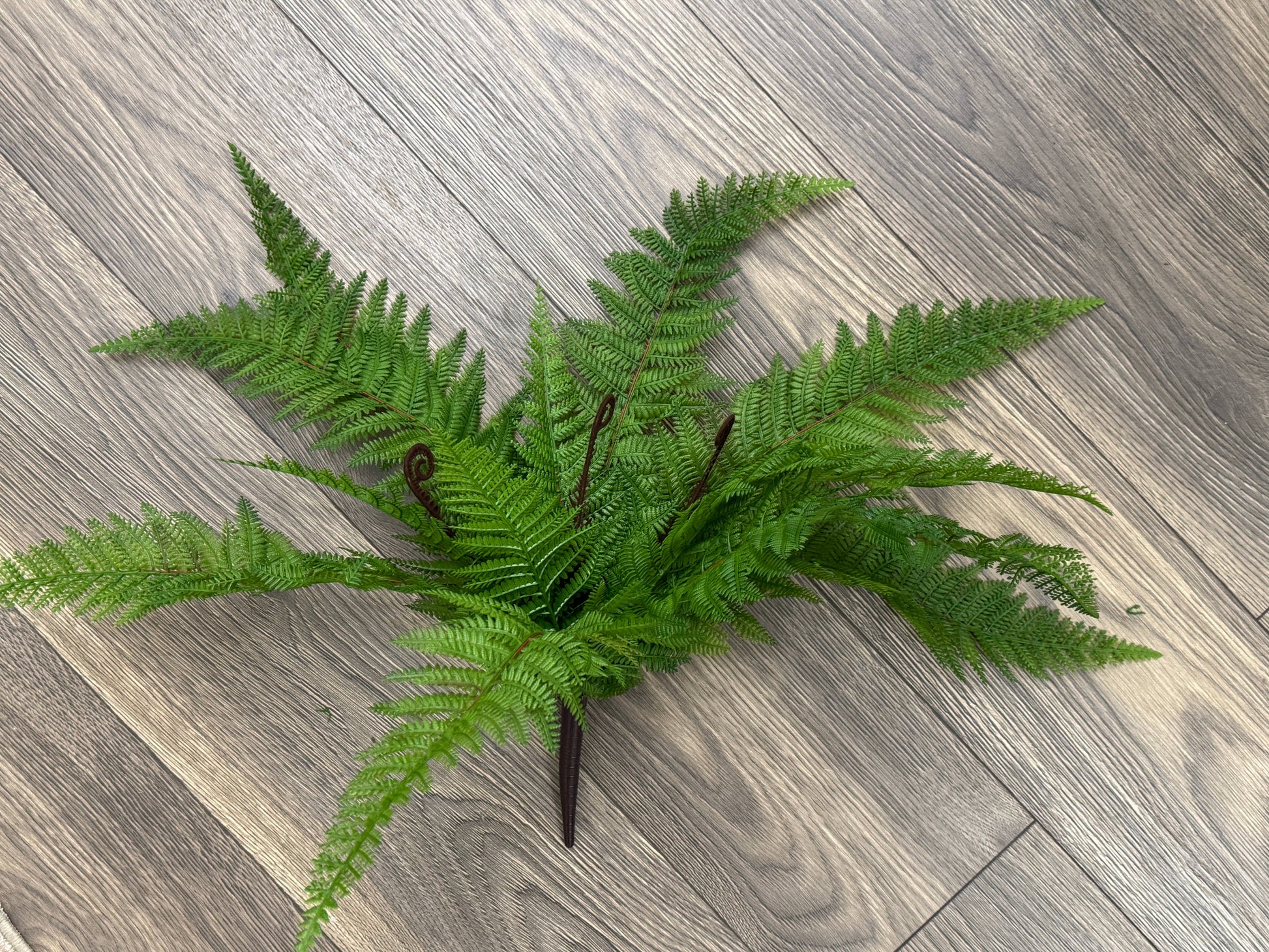 20"Soft Plastic Artificial Fern Bush-15 Sprays