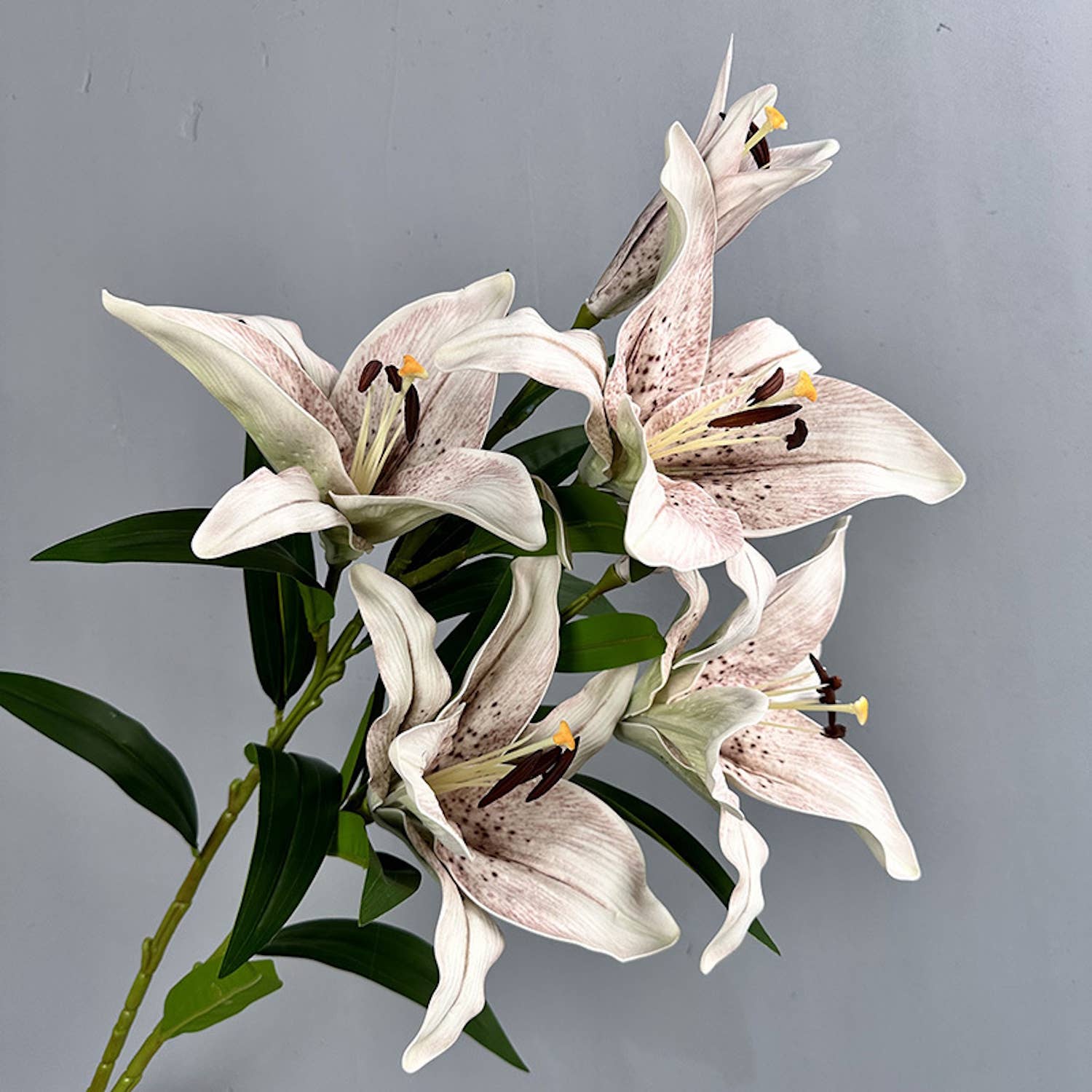 34.5"-Elegant 9" Large Bloom Lily-3 Flowers per stem