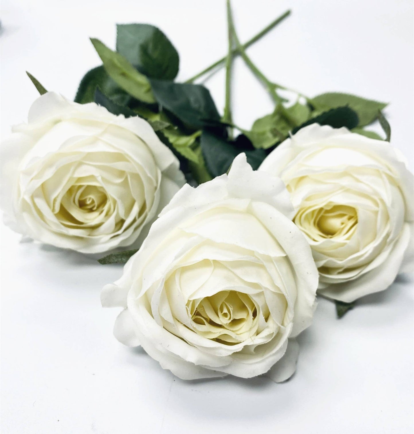 17"-Ultra Realist Real touch Cabbage Rose-Artificial 