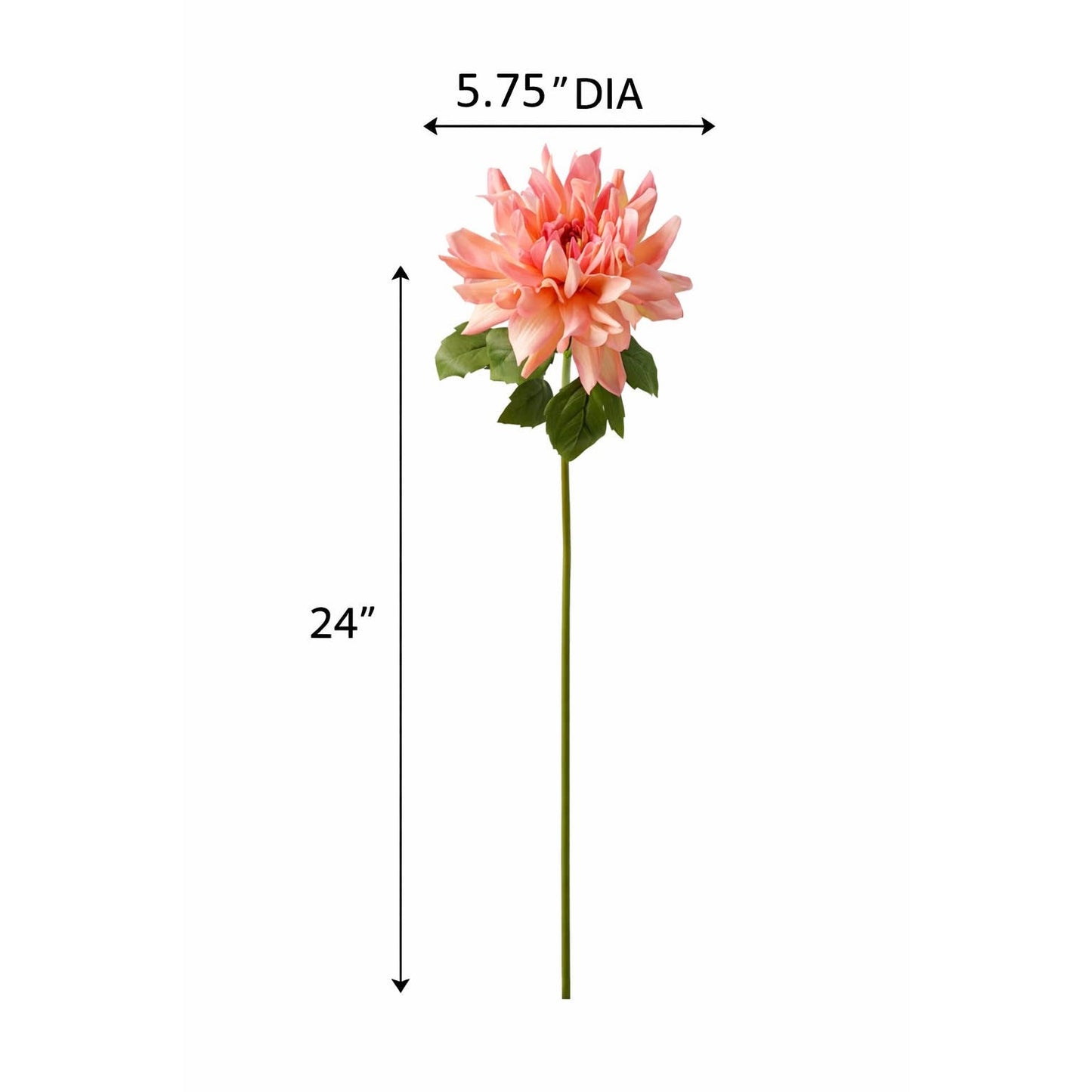 24" Designer's Pick-Real Touch Dahlia-Moisturized Coating
