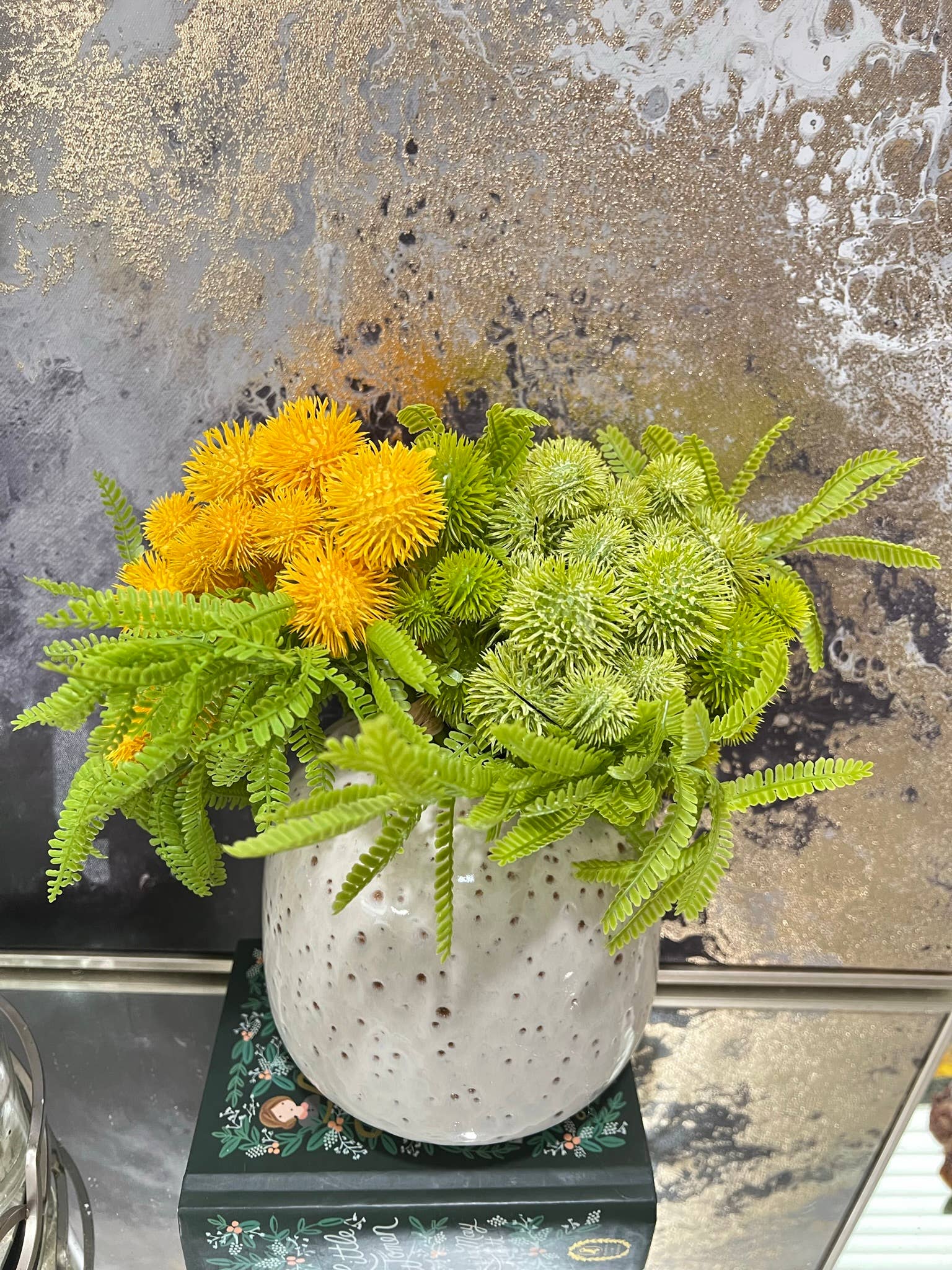 10"Designer's Pick-Soft touch Faux Sweetgum Fruit Bundle