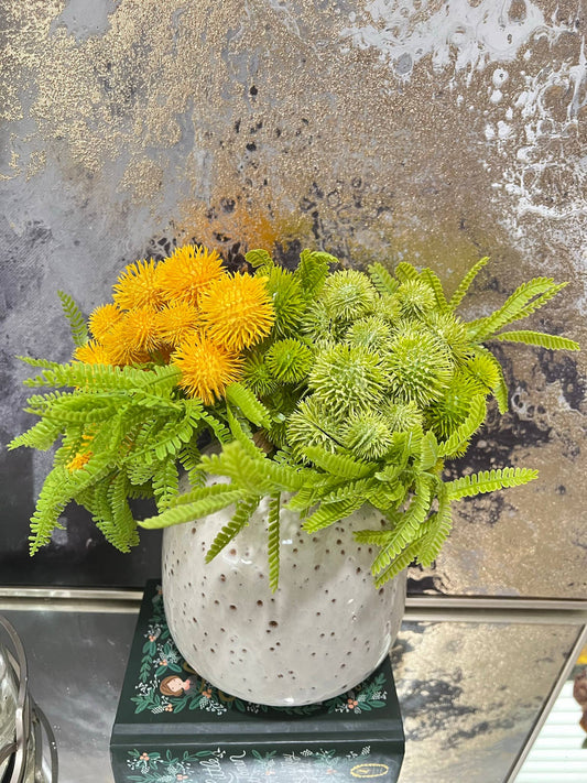 10"Designer's Pick-Soft touch Faux Sweetgum Fruit Bundle