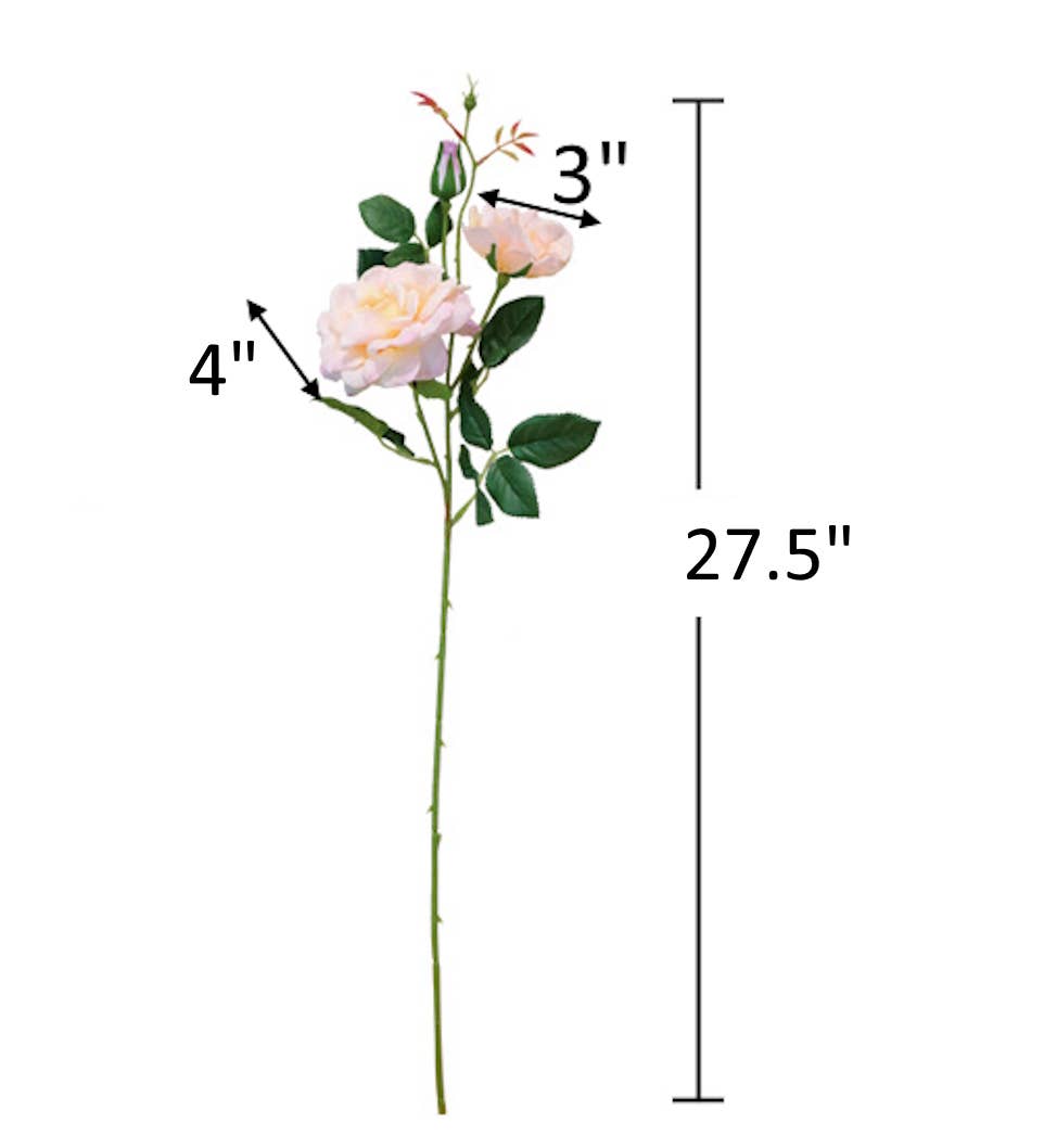 27" Real Touch Moisturized coating Rose spray