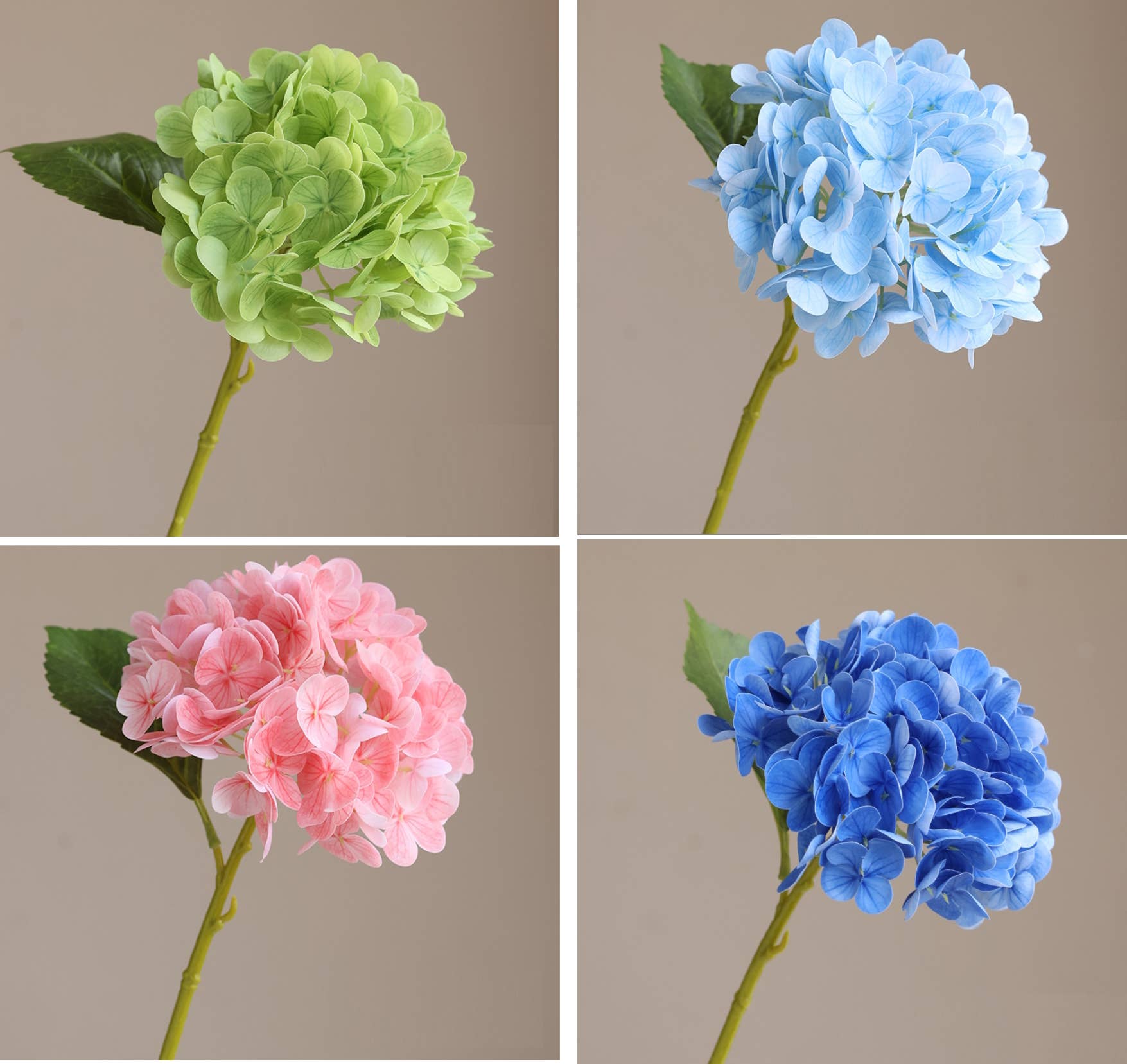 12.5"Real Touch lifelike Hydrangea-6”bloom