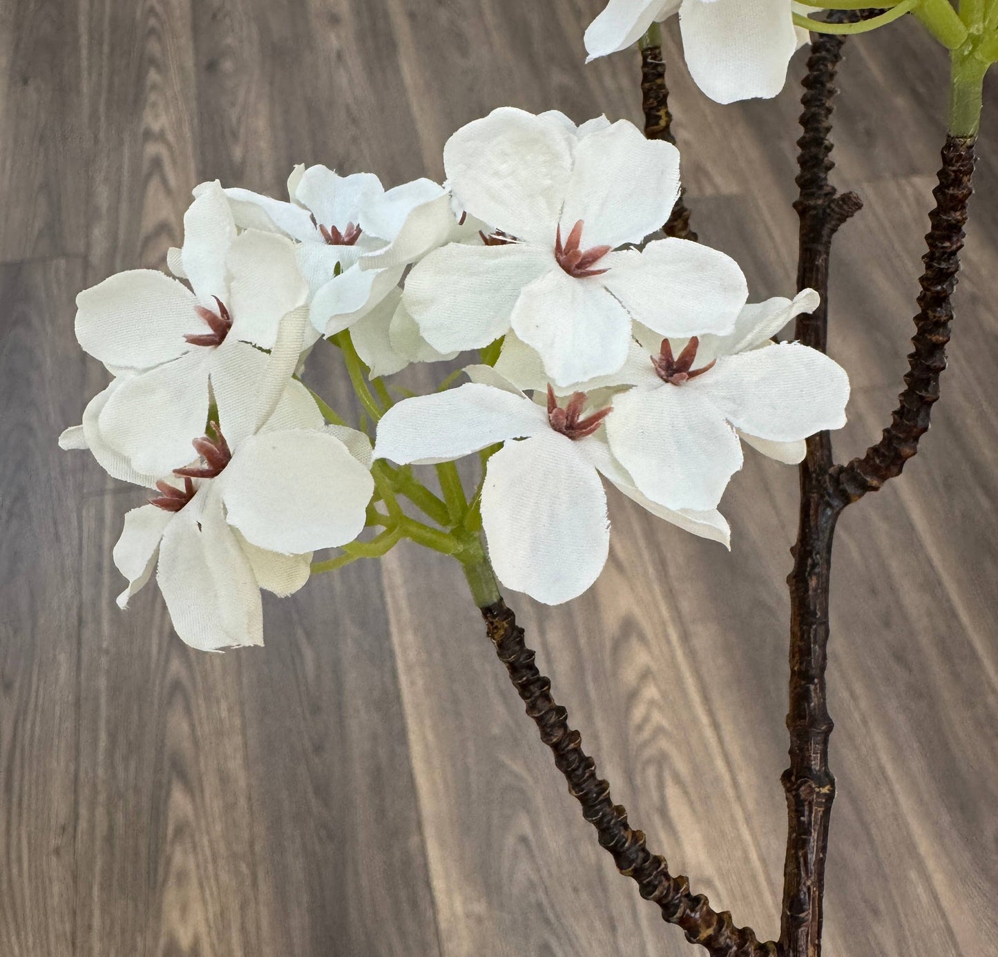 36" Faux Artificial Pear Blossom Branch