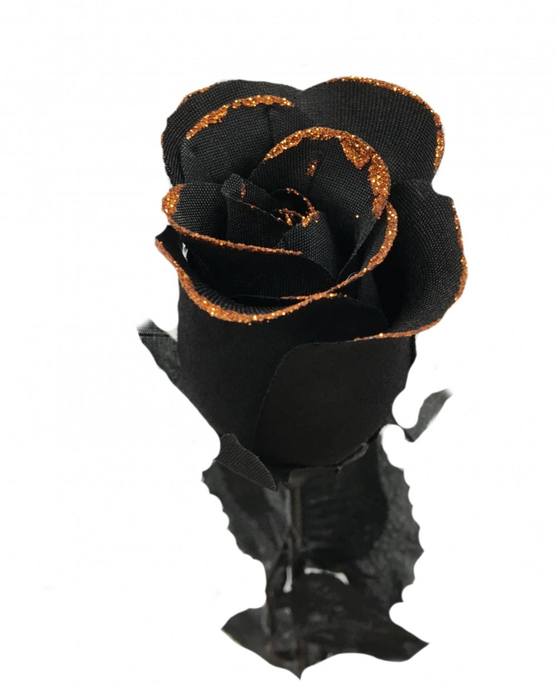 24"Classic Halloween Artificial Glittered Rose 