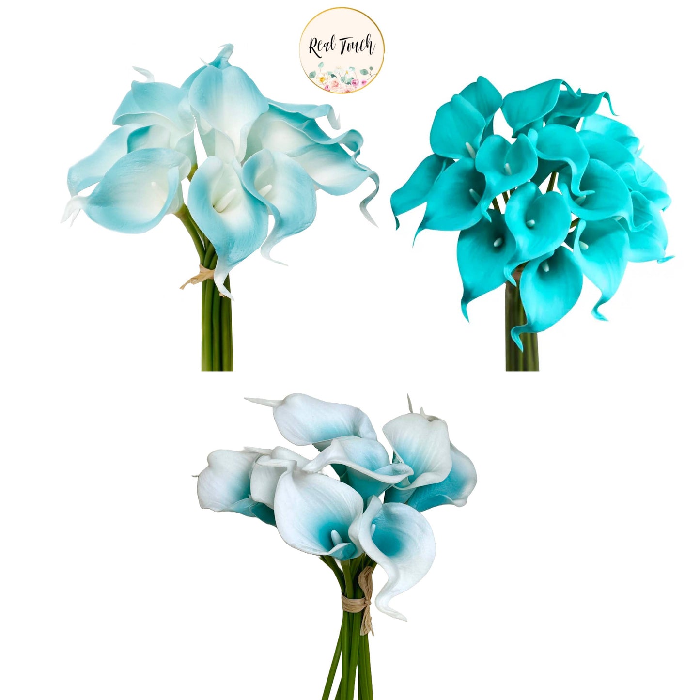 Pack of 10 Stems-Real Touch PU Calla Lily-14"