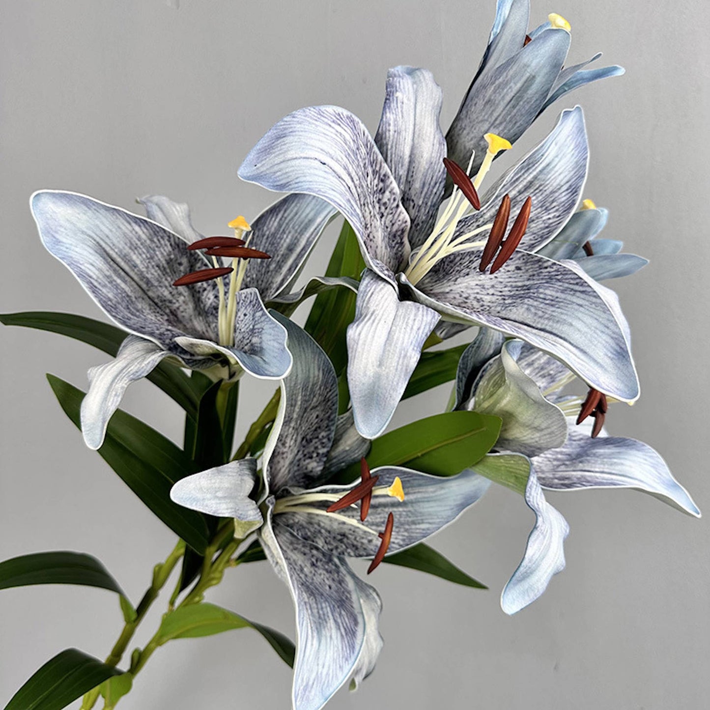 34.5"-Elegant 9" Large Bloom Lily-3 Flowers per stem
