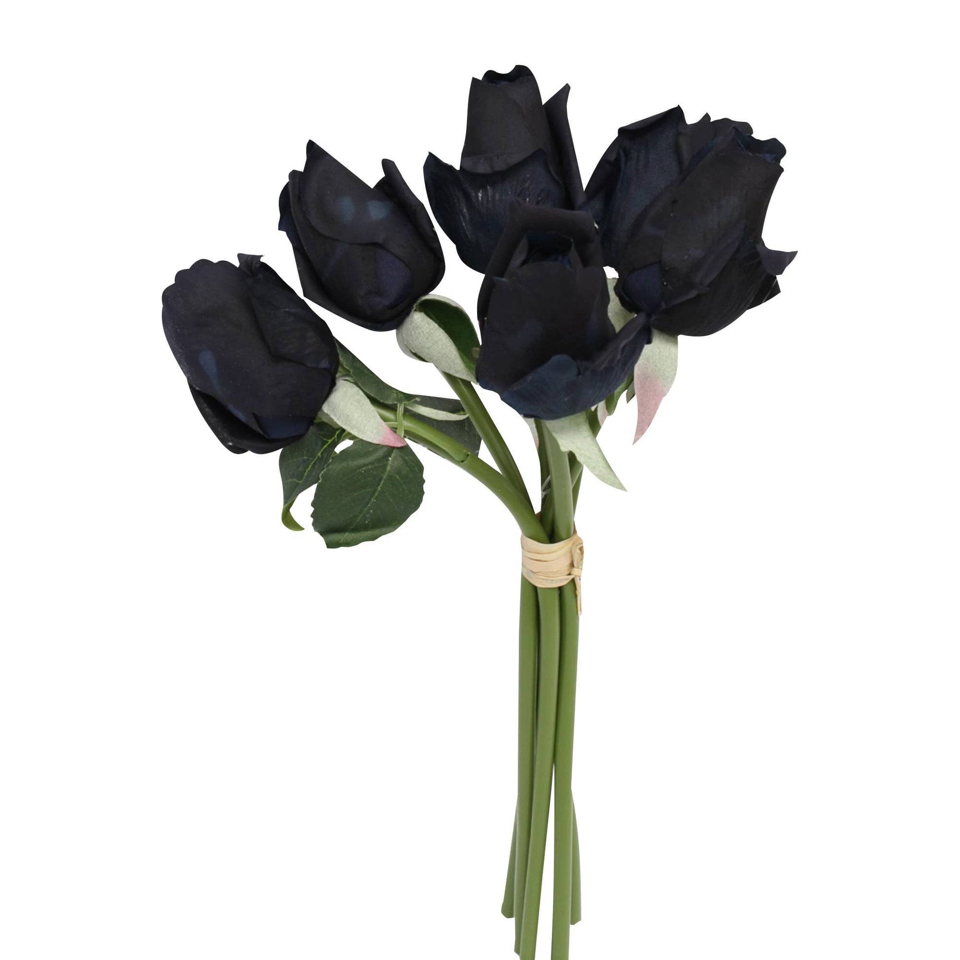 Pack of 7 or 12 stems-Real Touch rosebud bouquet