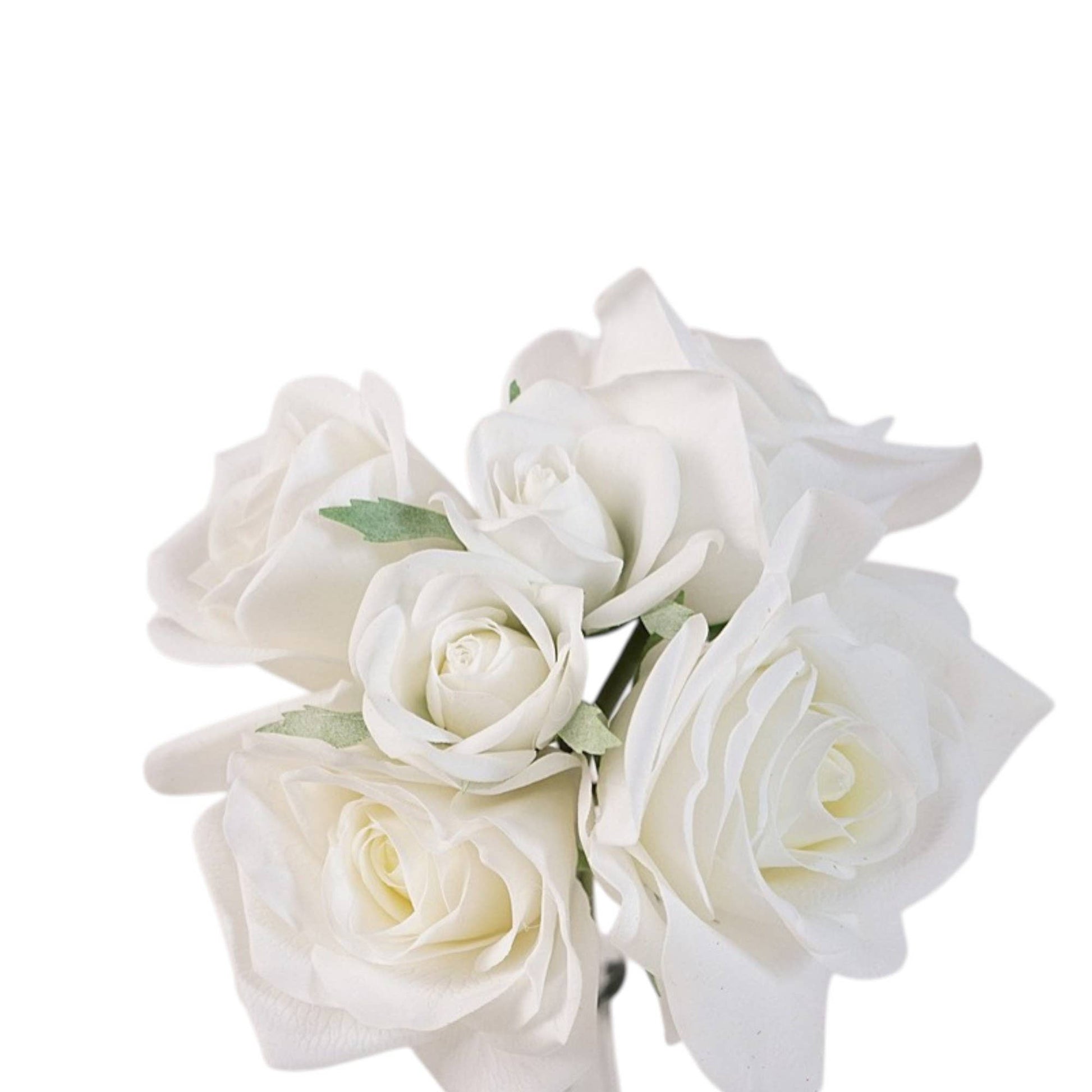 10" Pack of 6 Stems-Ultra Realistic Moisturized Touch Rose