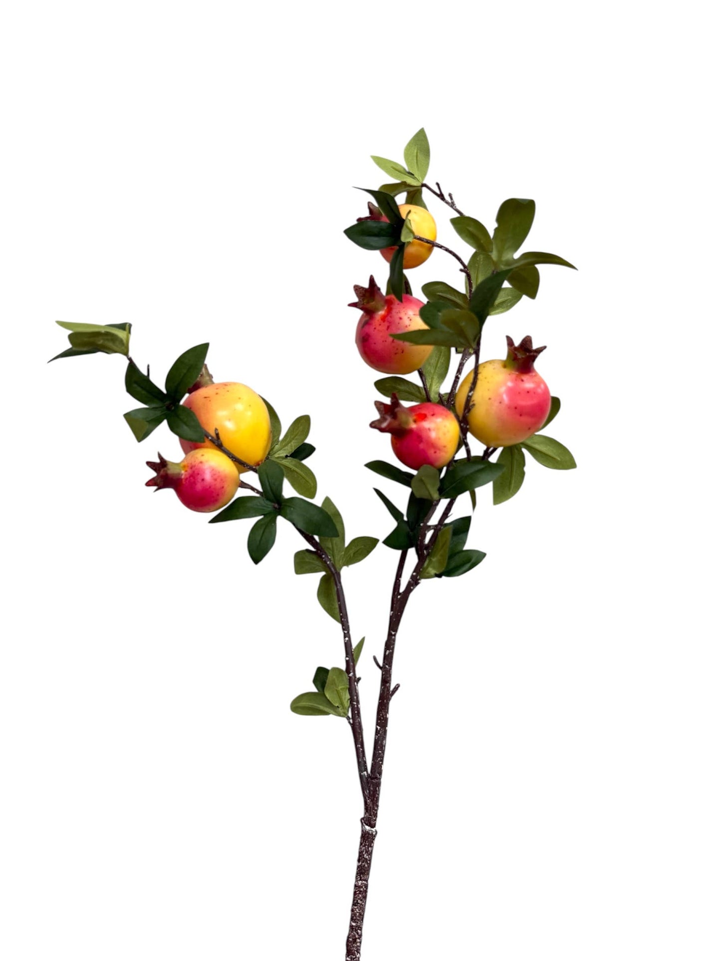 34"-Artificial Pomegranate Branche-6 Fruits