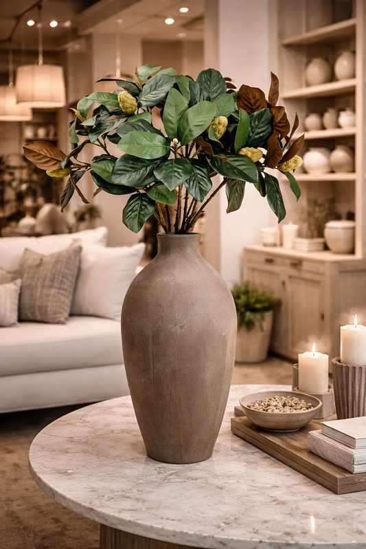 30"-Designer’s Pick | Artificial Magnolia Stem w/ Buds