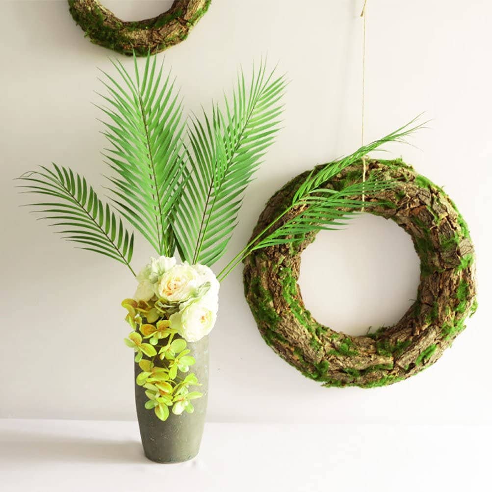 31"-15 Large Leaves Artificial Lifelike Palm Bush 