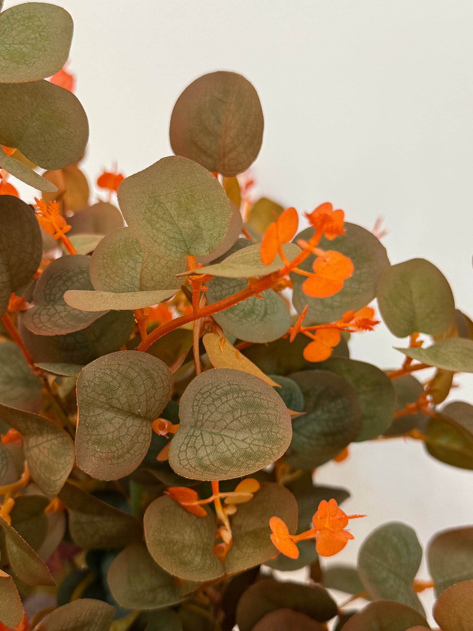 30" Rich Fall Tone Faux Eucalyptus Spray-150 Abundant Leaves