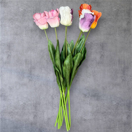 28"Ultra Realistic Real Touch Parrot Tulip Large bloom