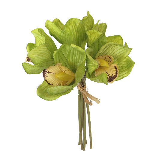 Artificial Cymbidium orchid bundle